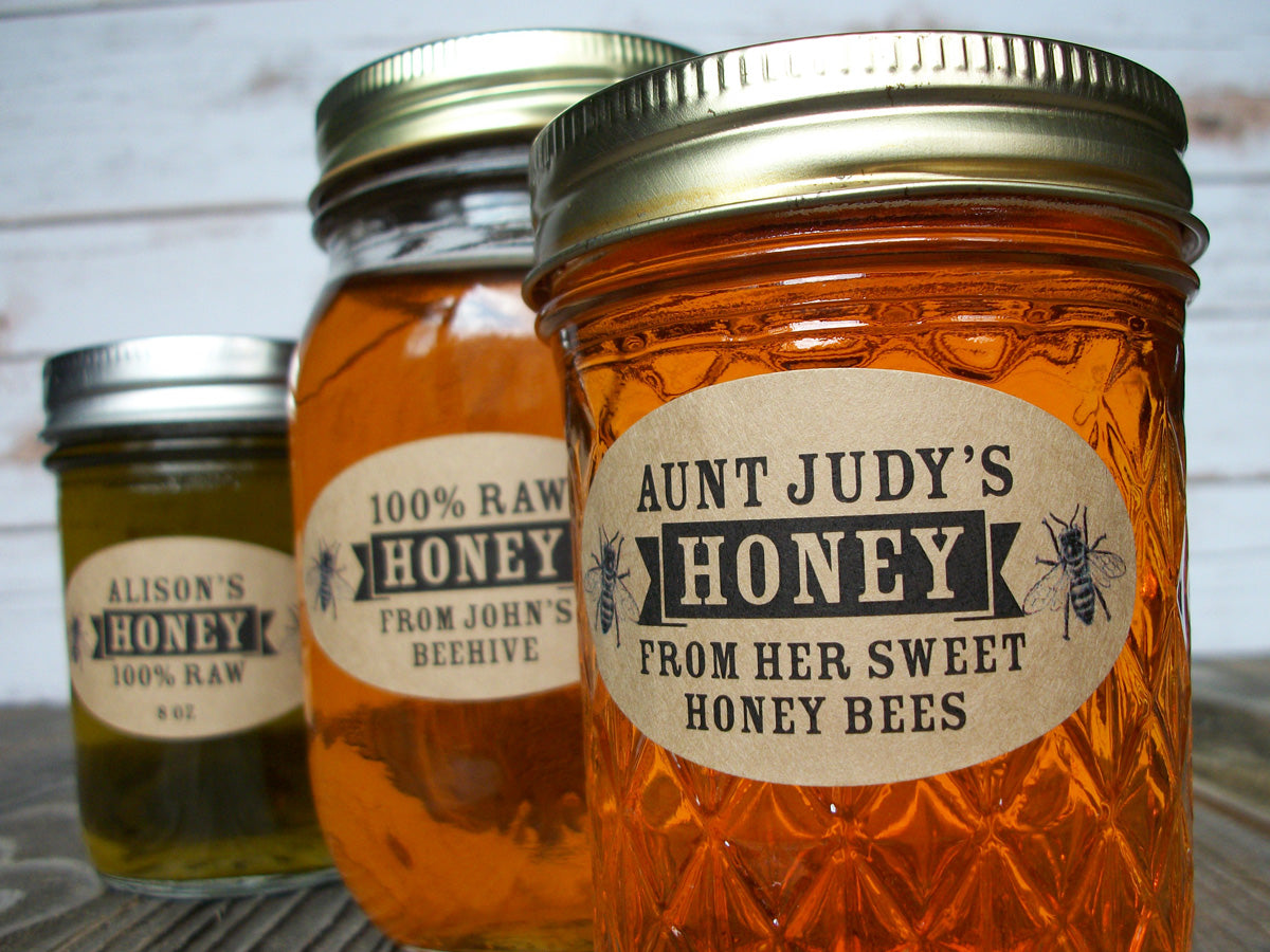 custom-kraft-oval-honey-jar-labels-gifts-for-backyard-beekeepers