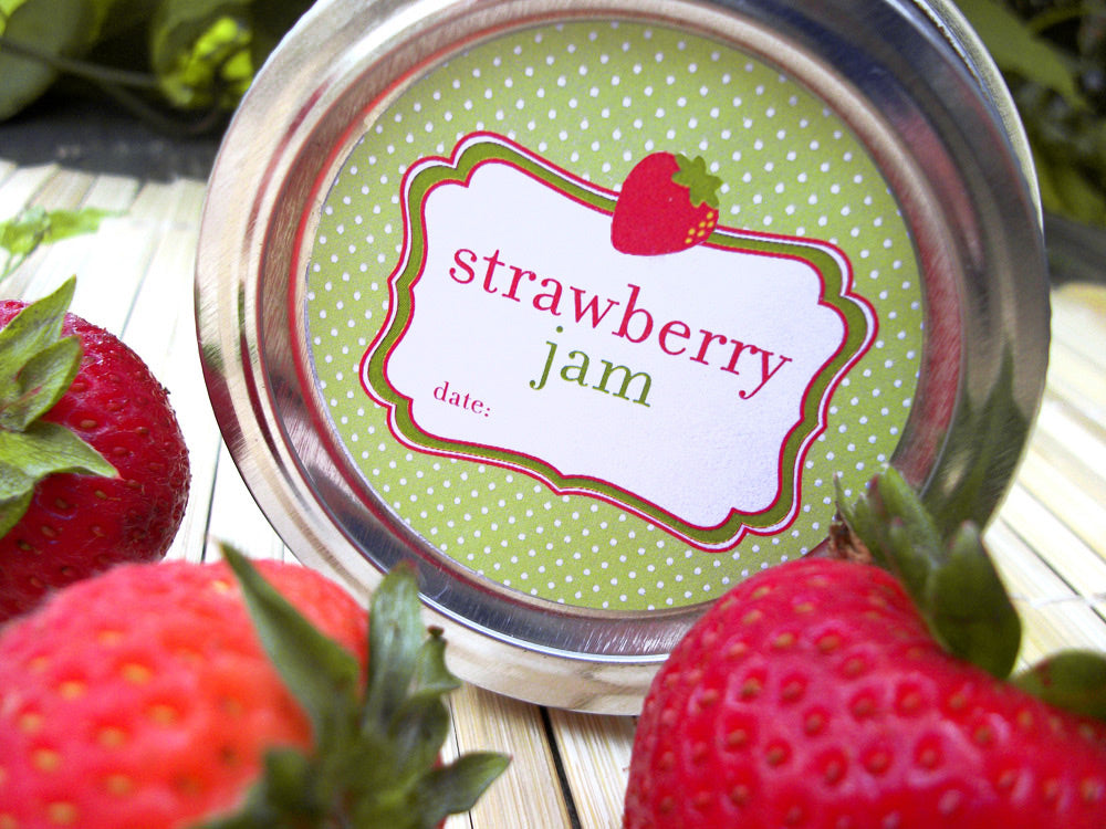 cute strawberry jam canning labels mason jar labels for homemade jam canningcrafts