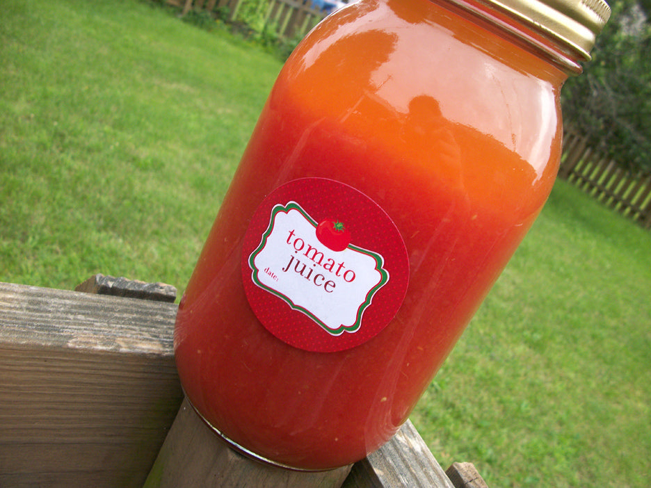 Cute Tomato Juice Sauce Salsa & Spaghetti Canning Labels CanningCrafts