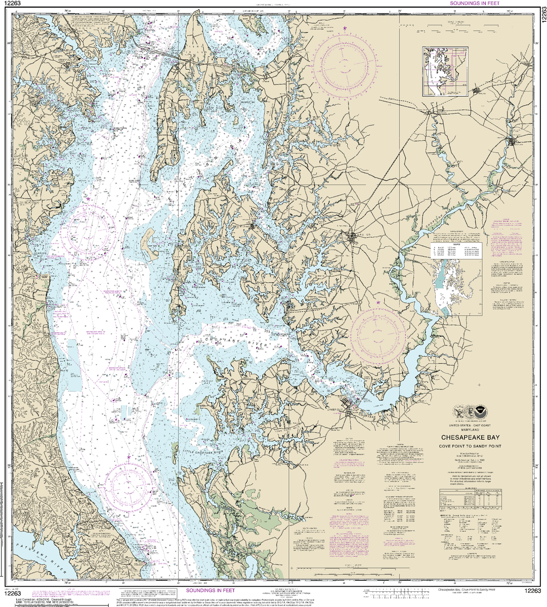 noaa-nautical-chart-12263-chesapeake-bay-cove-point-to-sandy-point