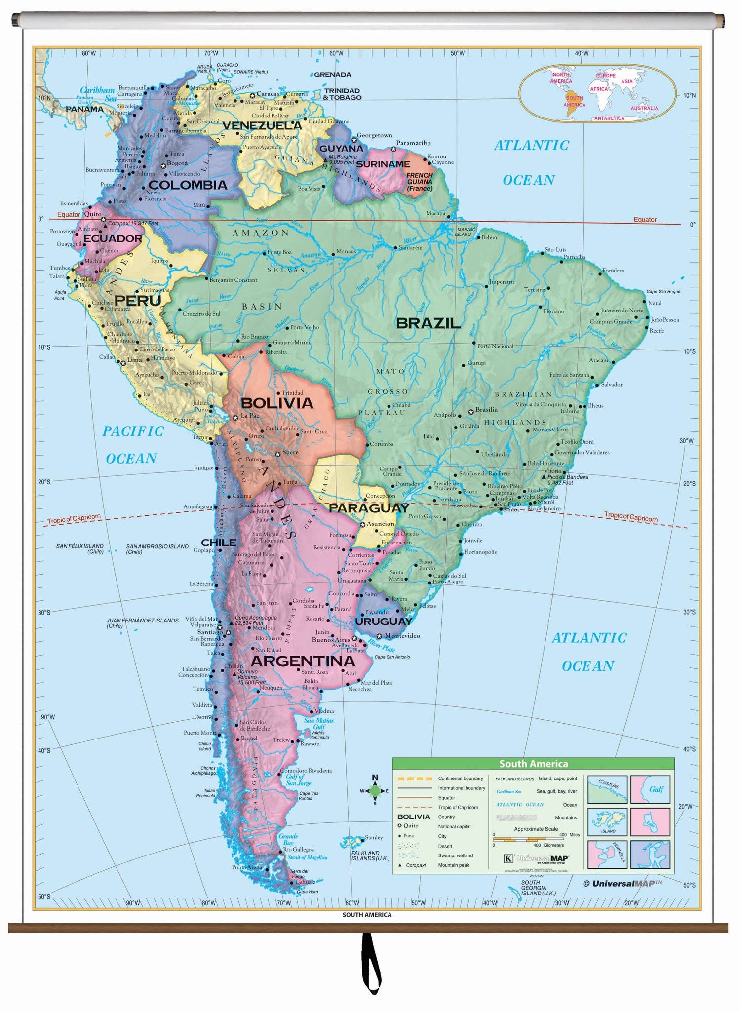 Interactive Map Of South America 2675