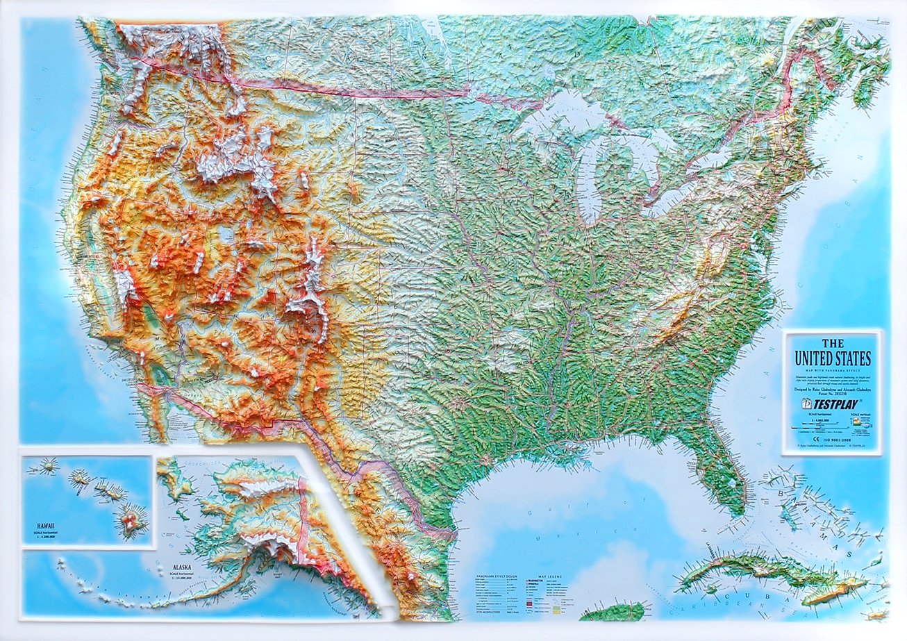 3d United States Map As Seen By New Yorkers Map 7445