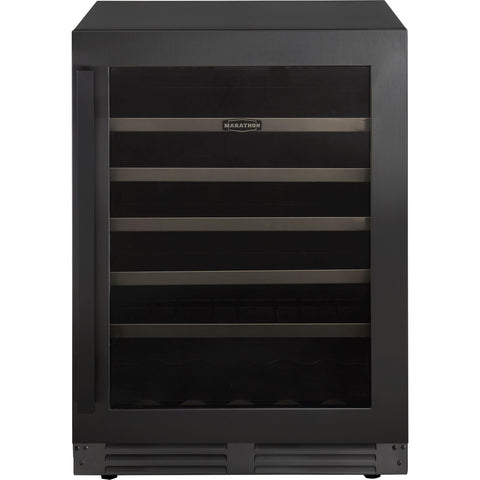 Marathon Beverage Cooler (MBWC56-BLS) - Black Steel