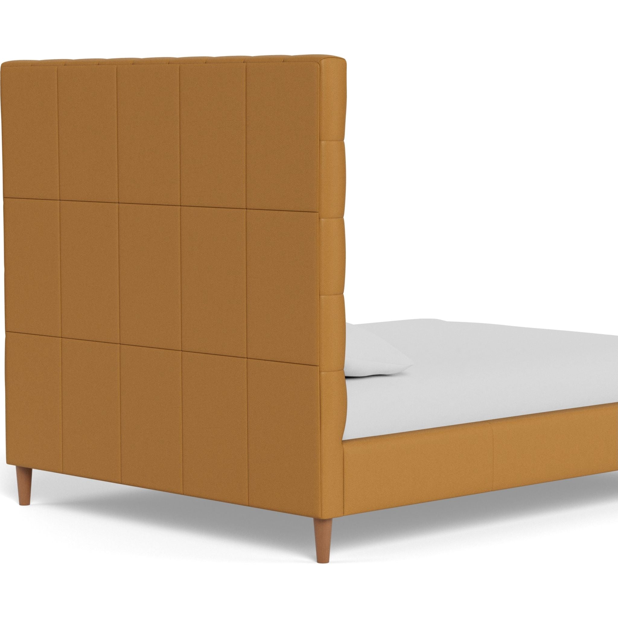 Rein Caramel Upholstered Headboard - Vineyard Queen