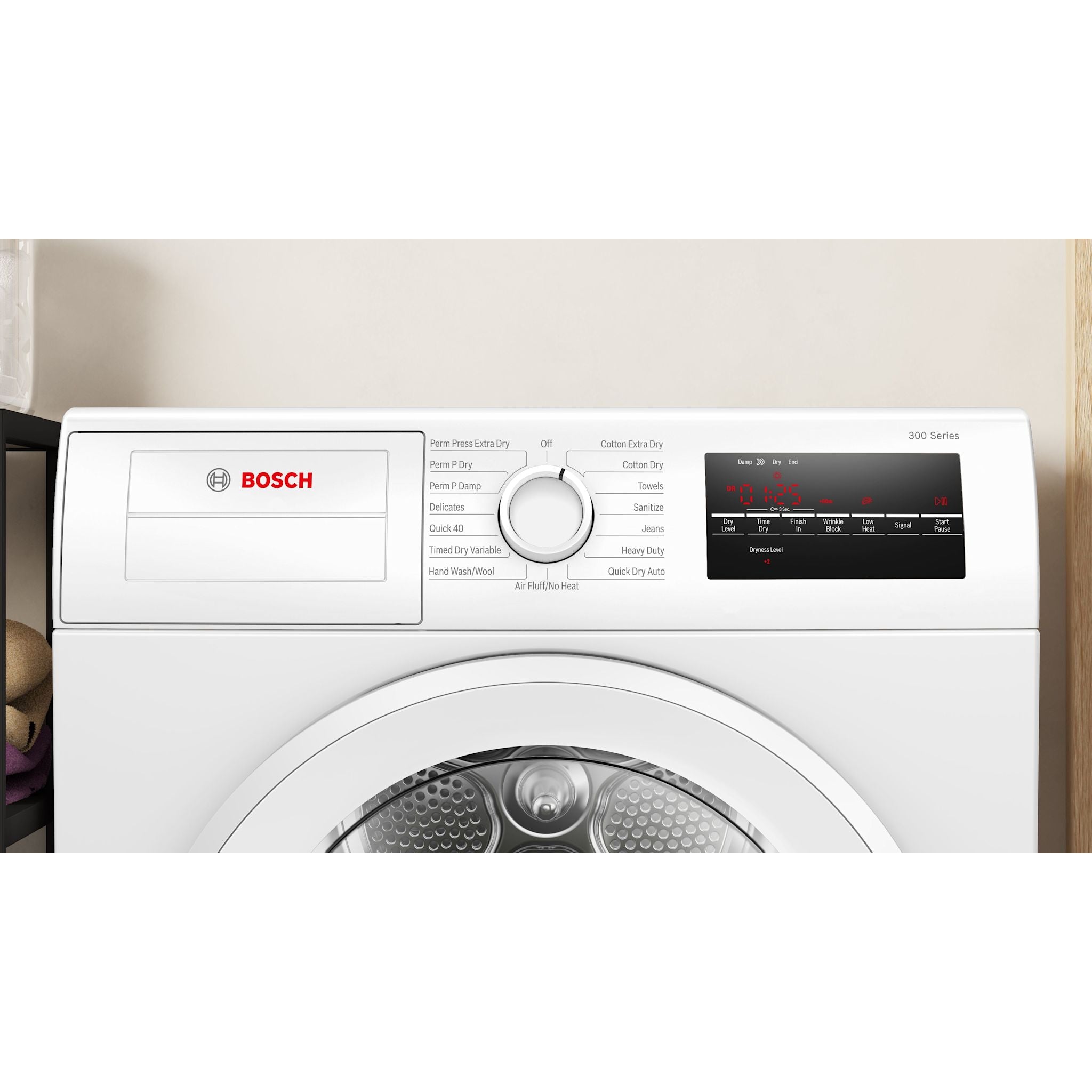 White Bosch Dryer Model WPA12100UC