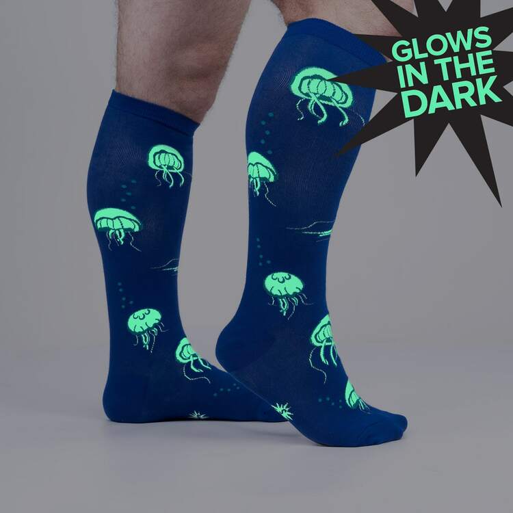 Glow In The Dark Jellyfish Knee High Socks – Doll Factory by Consumeronirat