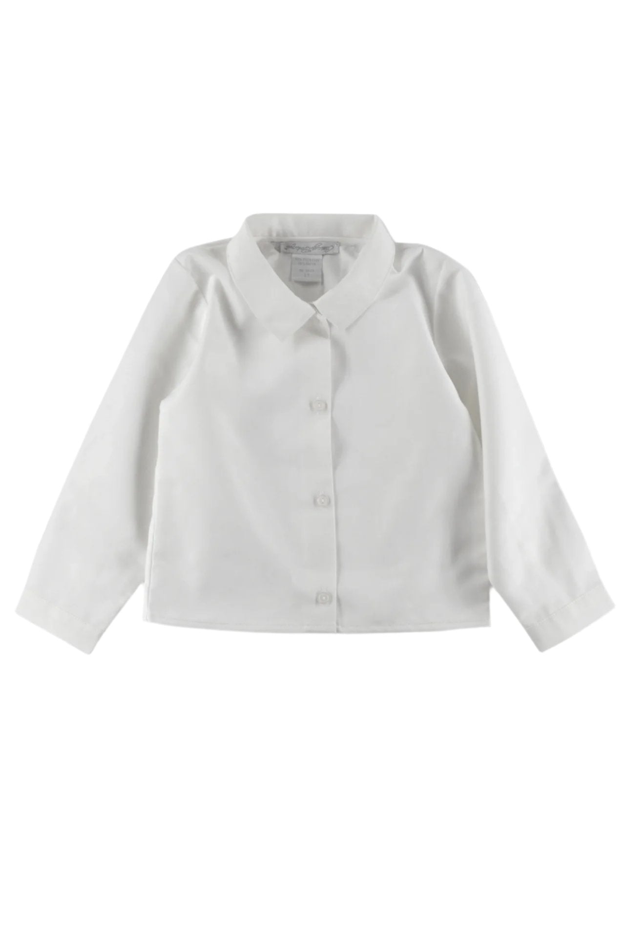 White Button-Down Toddler Boy Polo Shirt – Imagewear