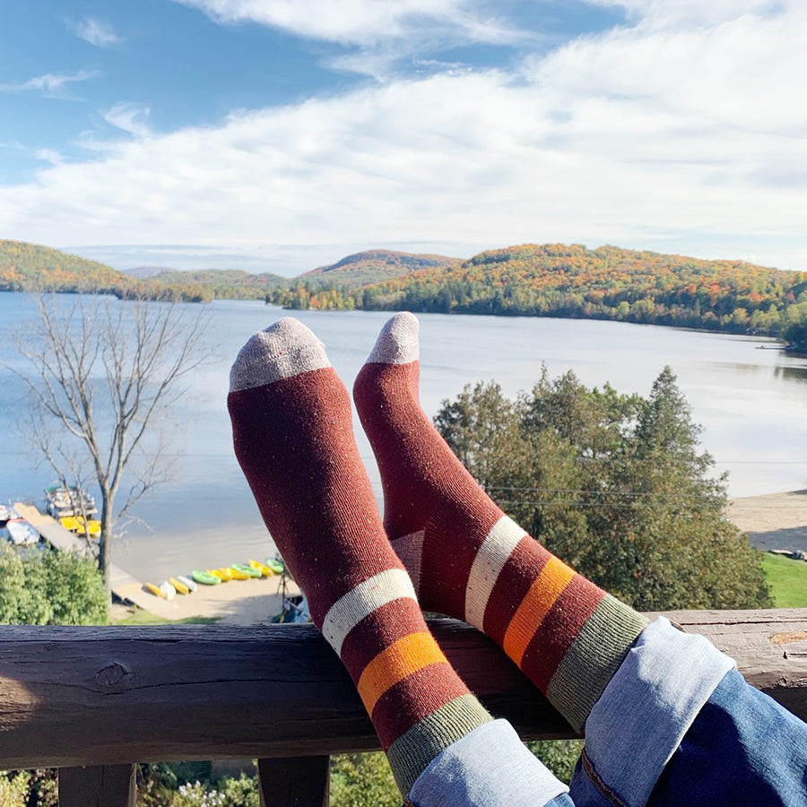 Holiday Special, Wool Socks, Pine Tree (Beige)