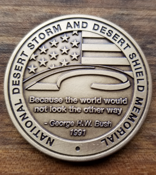 Site Dedication Coin National Desert Storm War Memorial