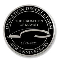 Ndswm Operation Desert Storm 30th Anniversary Coin National Desert Storm War Memorial