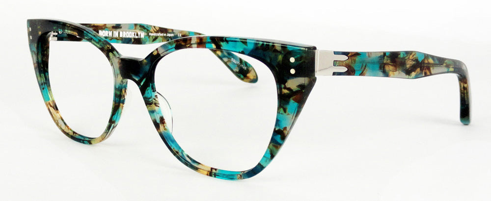 Born In Brooklyn - Sunset Park - Blue Green Collage - Eyeglasses