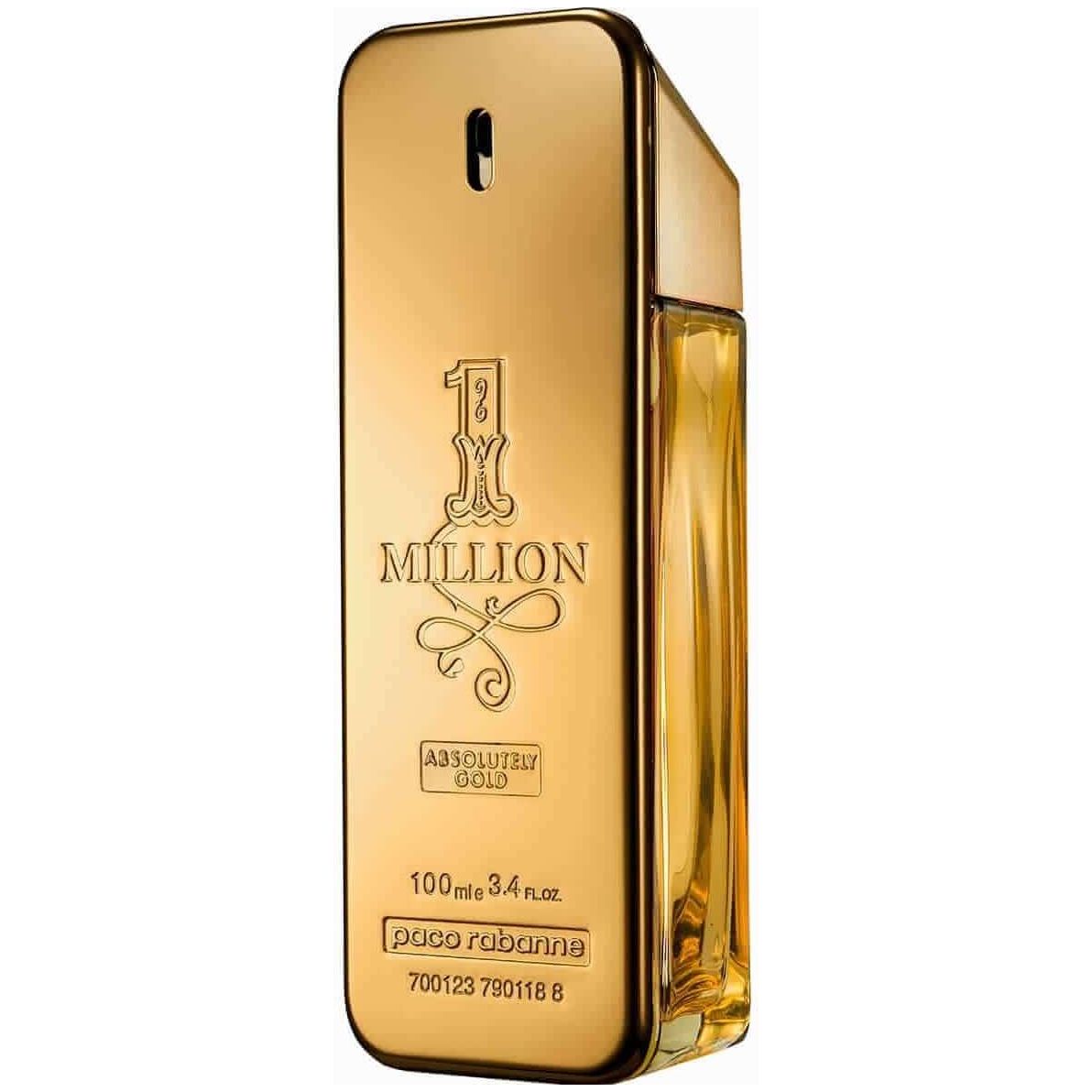 1 MILLION ABSOLUTELY GOLD by Paco Rabanne pure perfume 3.3 / 3.4 oz New ...