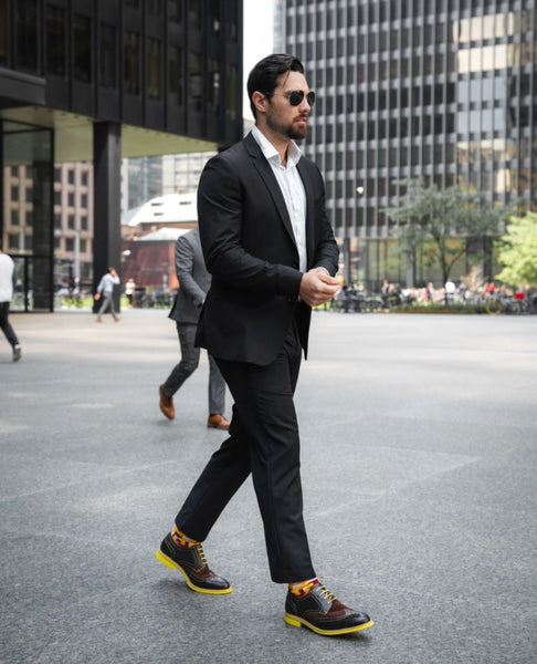 formal shoes with black pants