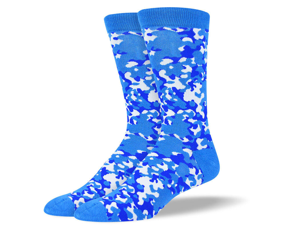 Men's Cool Blue Camouflage Socks