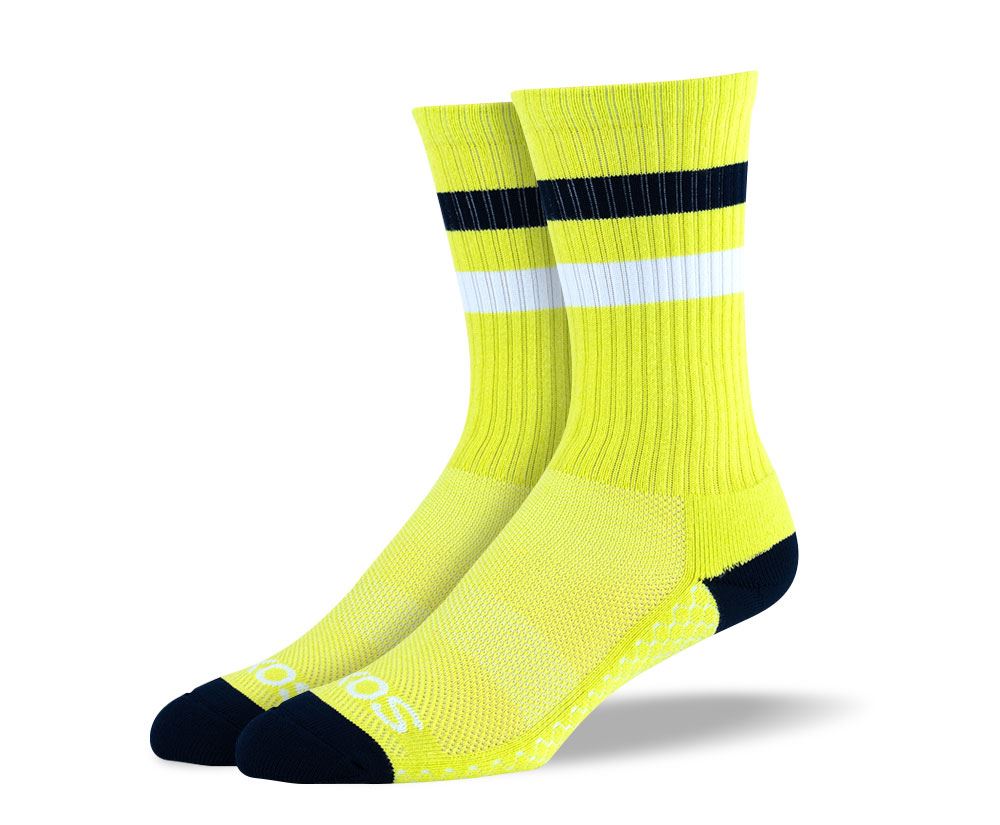 yellow athletic socks