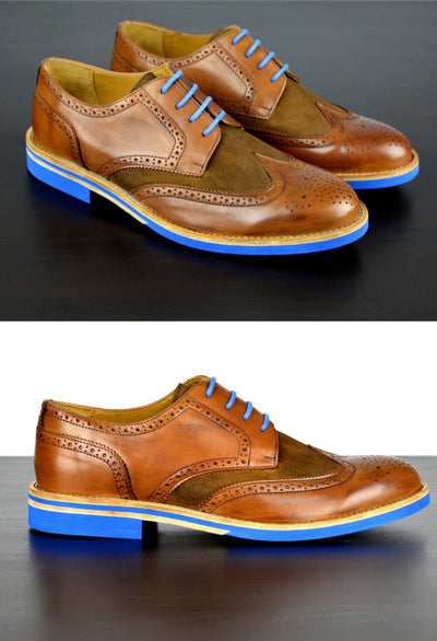 men's dress shoes with colored soles