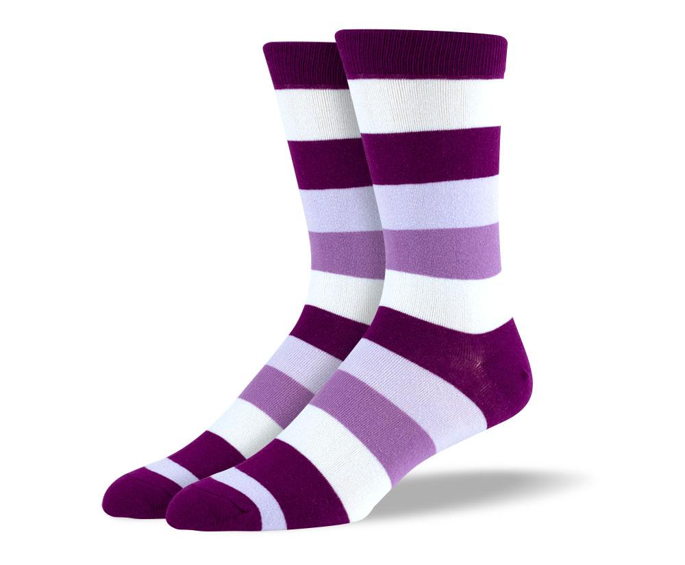 Men's Unique Purple Stripes Socks