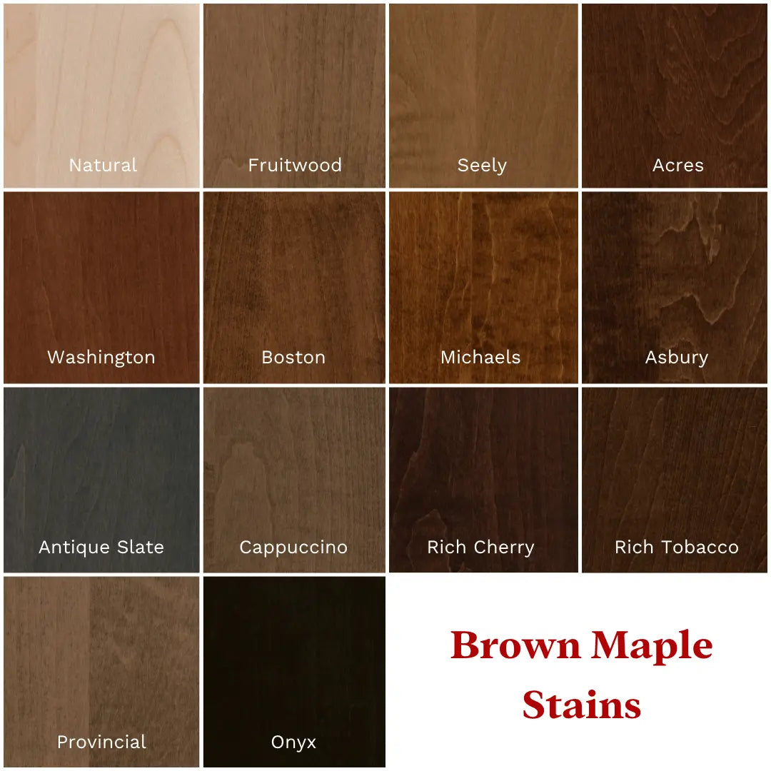 brown maple stains