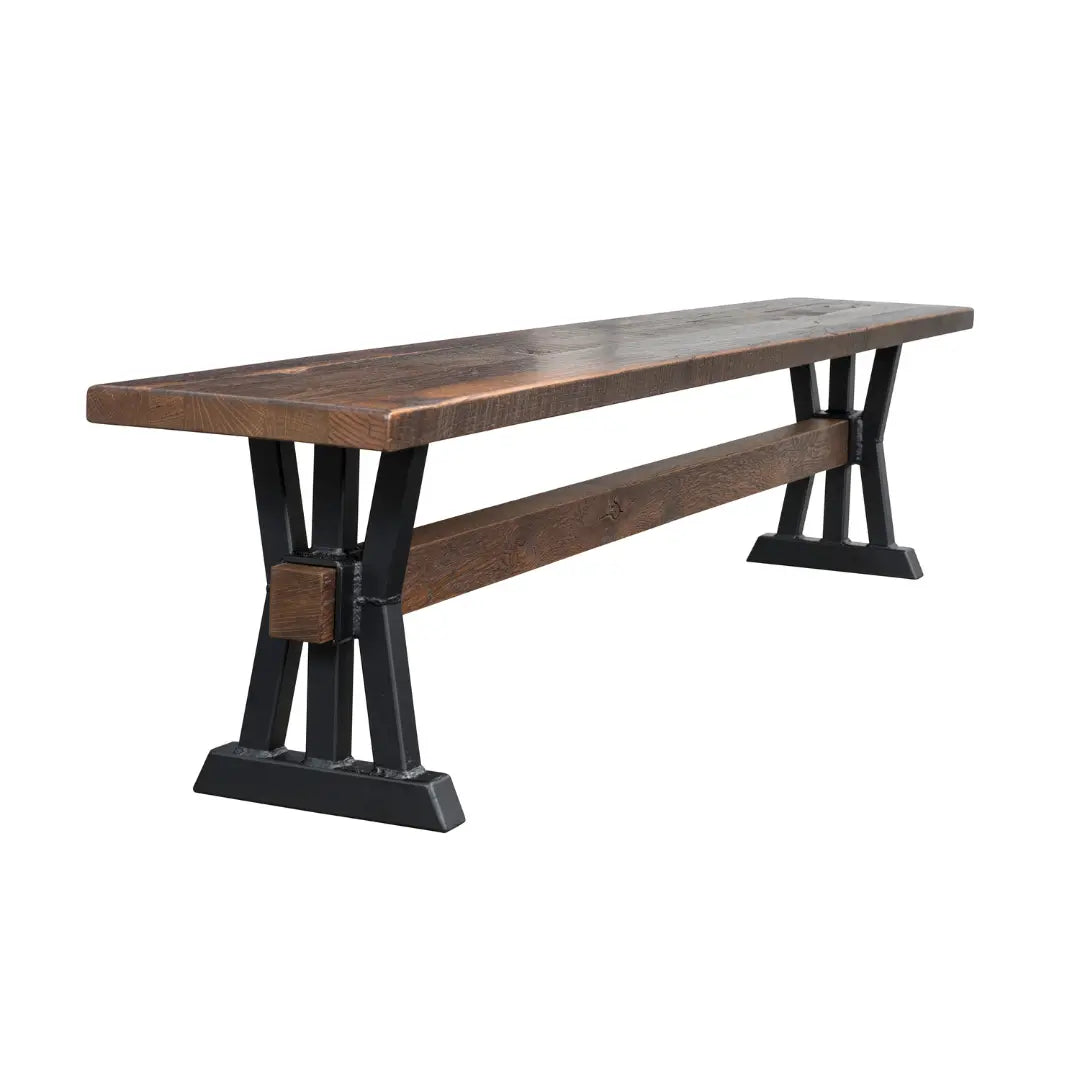 Rustic Industrial Paxton Dining Bench