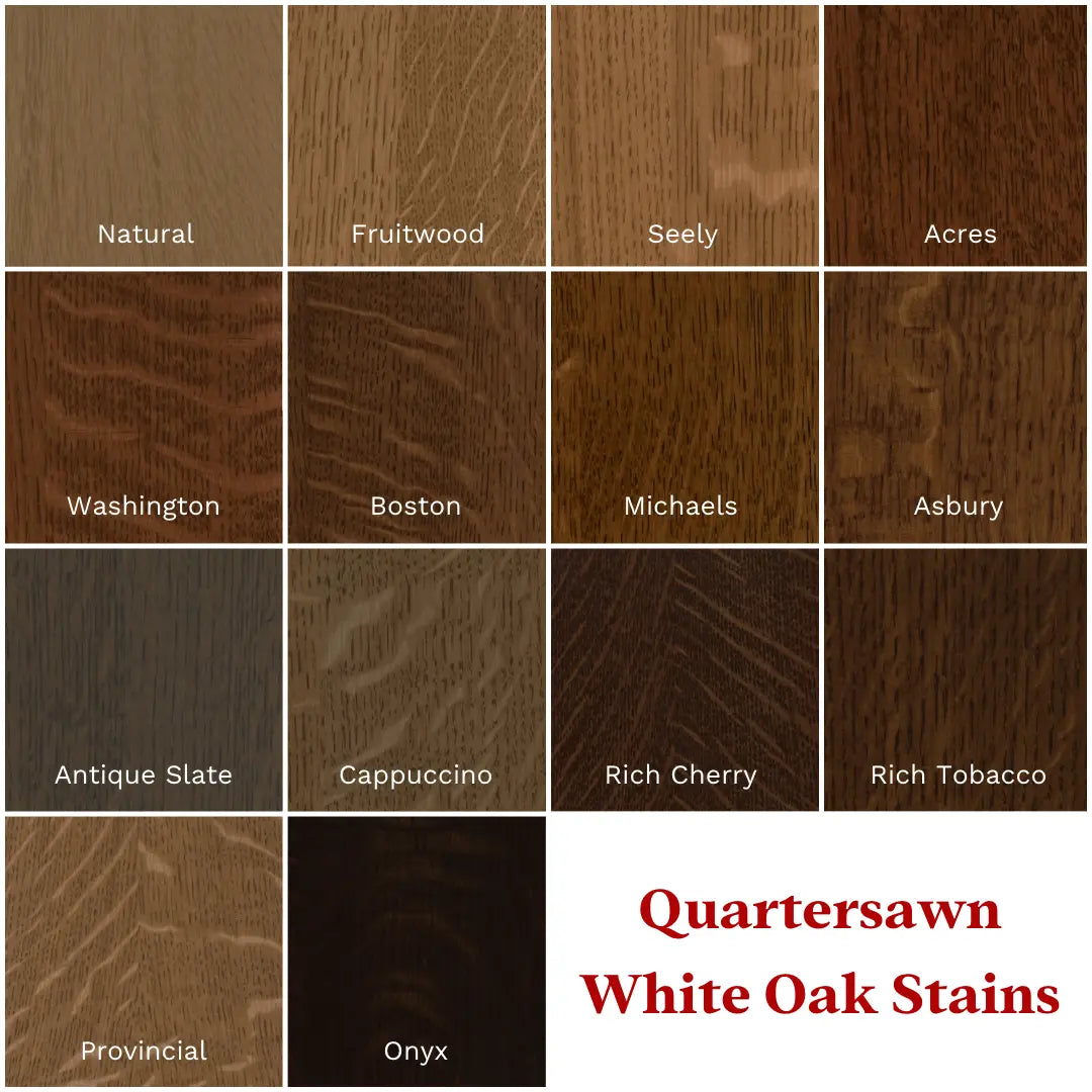 quartersawn oak stains