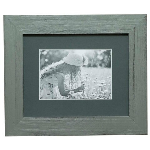 11x14 Reclaimed Wood Frame with Wooden Mat