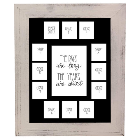 12x16 White School Picture Mat