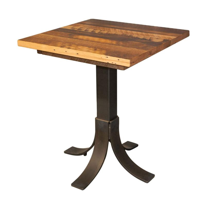 square wood pub table