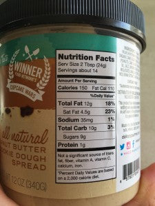 Dollop Frosting Nutrition Facts