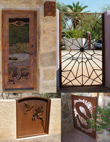 Custom doors and gates created by Jon WATTO Watson of The Metal Gardener