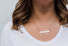 Personalized Hummingbird Bar Necklace. Add Name, Word, Date. Gold Bar, Silver Bar, or Rose Gold Bar Necklace with Custom Words. Bird Jewelry