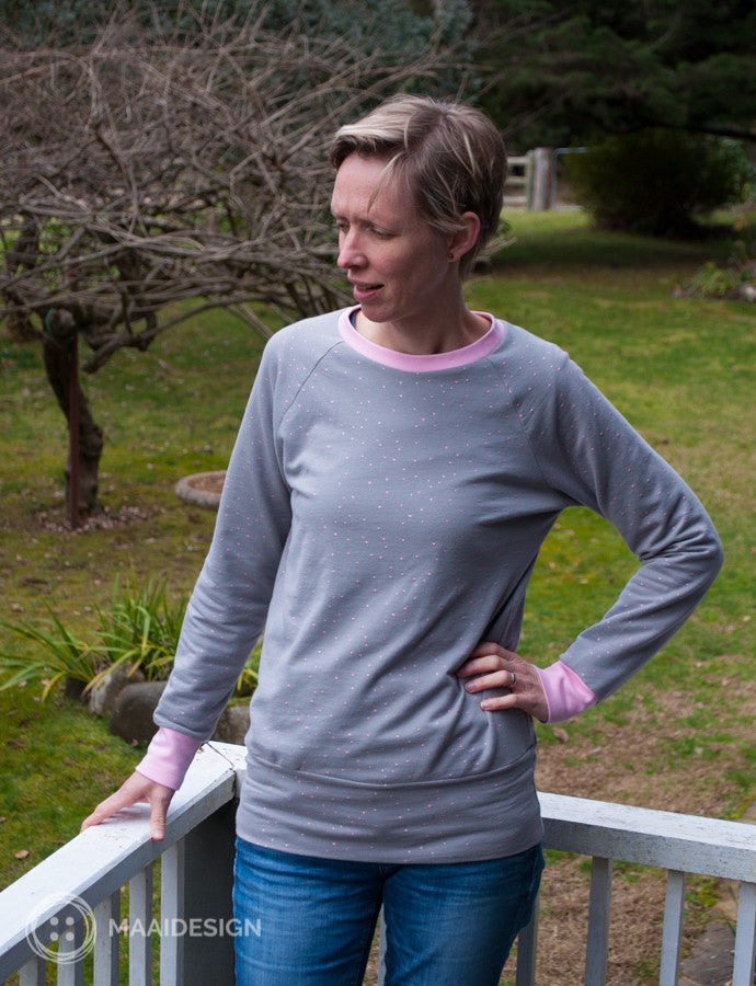 Atelier Brunette sweater knit - twinkle grey - maaidesign blog