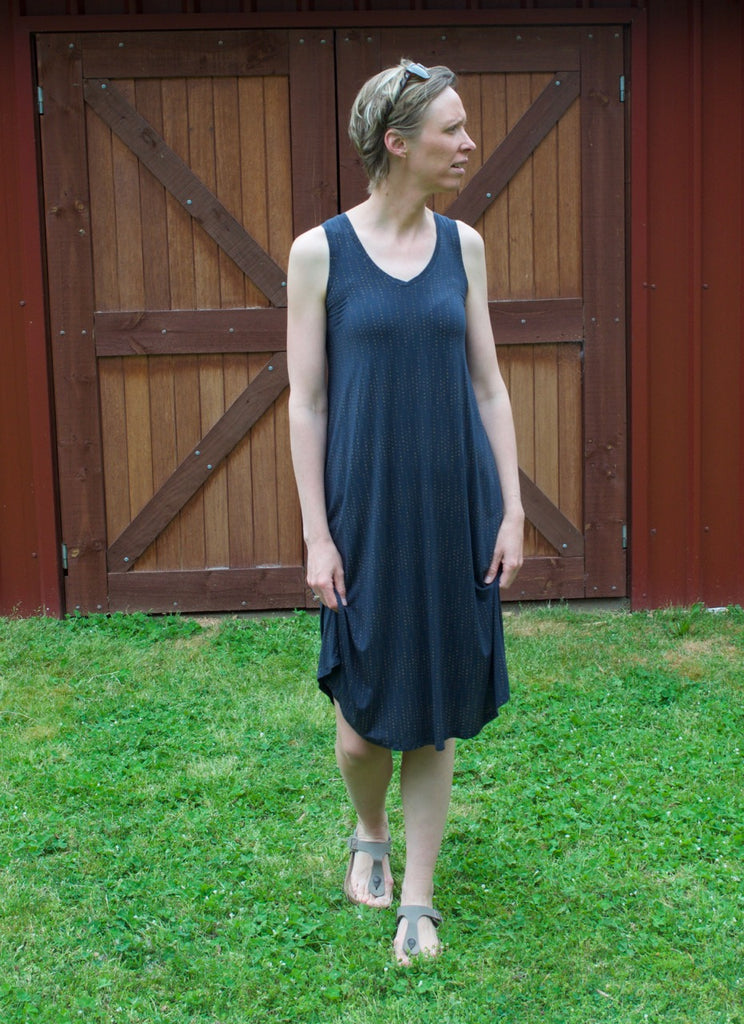 Pony tank in modal jersey, pattern by Chalk and Notch