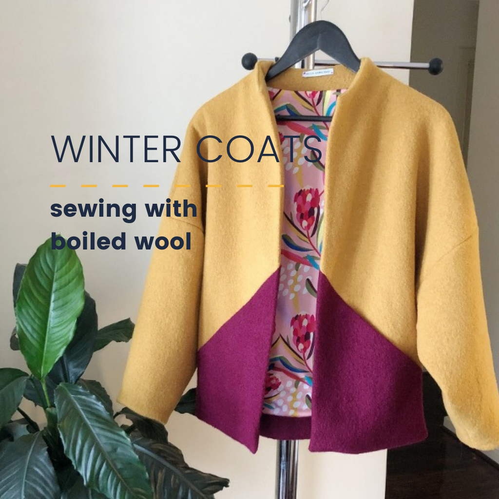 How to work with boiled wool for sewing that perfect winter coat