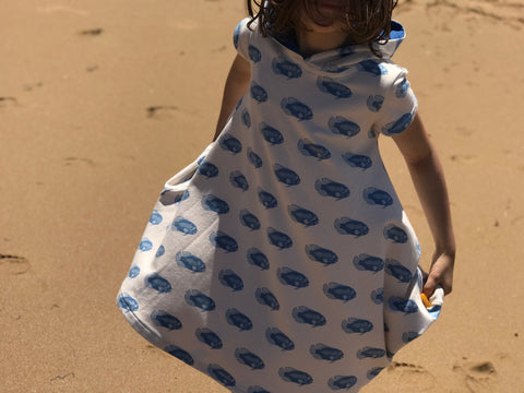 A 'Groovy' French Terry Beach Cover-up