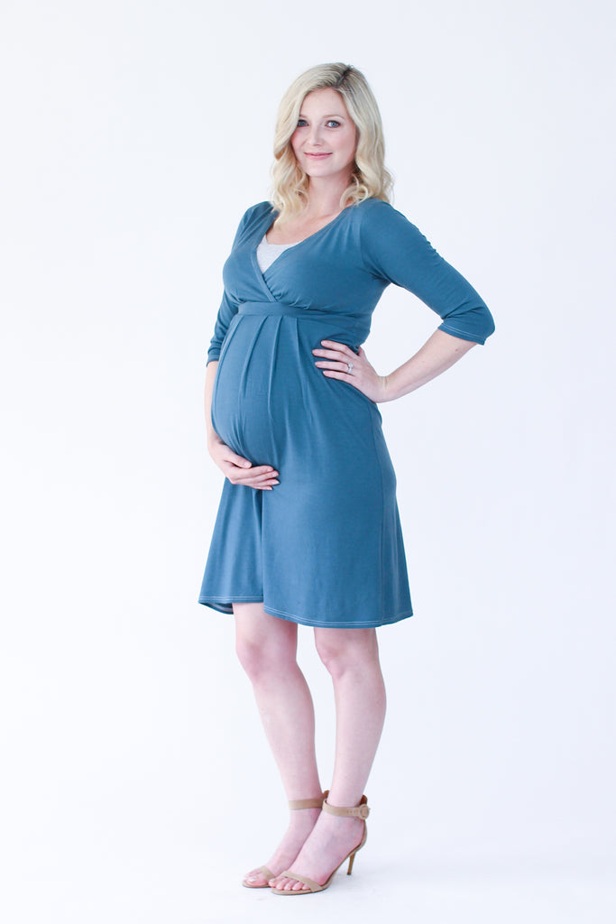 jersey sewing pattern Amber maternity dress