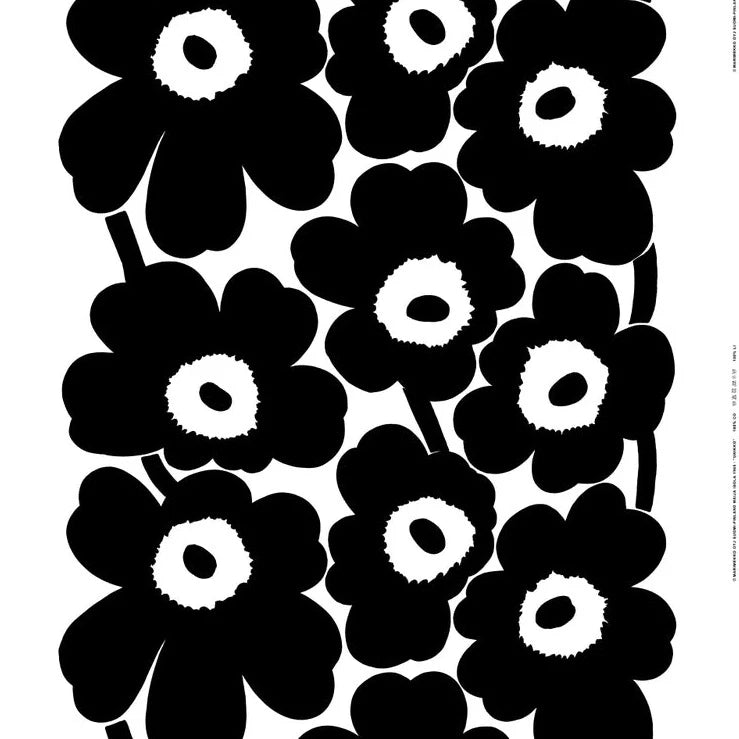 Marimekko - Unikko - Acrylic Coated Cotton - Black - MaaiDesign Fabrics - Australia's  Online Fabric Store for Modern Makers