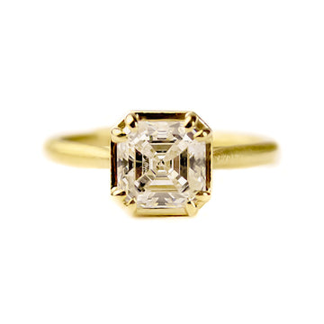 SIGNATURE PRONG RING WITH PEAR ROSE CUT DIAMOND – Samantha Louise