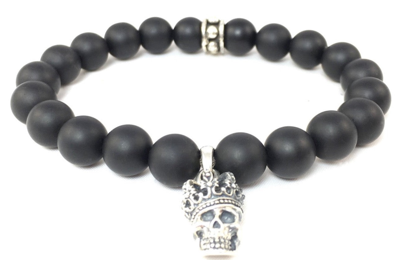 skull onyx bracelet