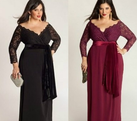 plus size maxi evening dresses