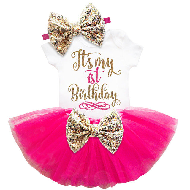 baby girl 1 birthday outfit