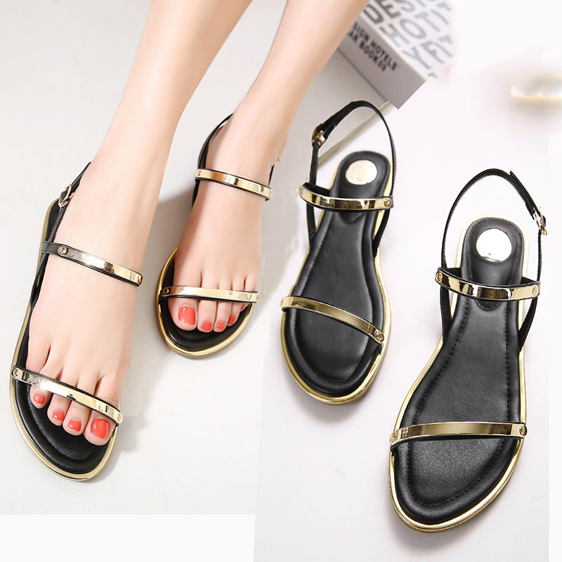 buckle strap sandals womens