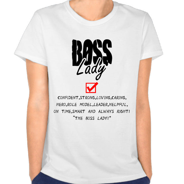 Newest Boss Lady Strong Lady Woman Tee 
