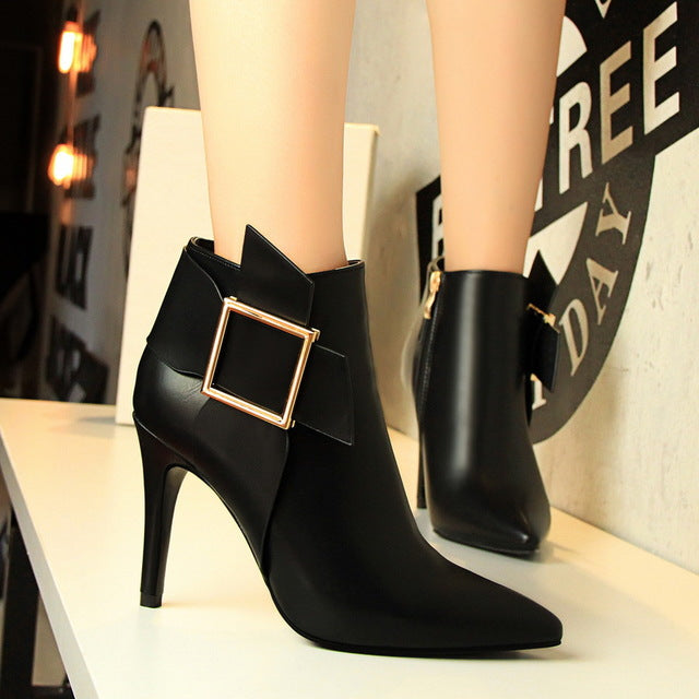 women's heel ankle boots