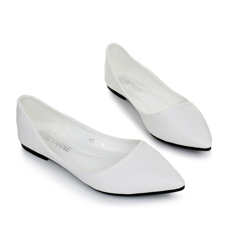 womens white leather flat shoes