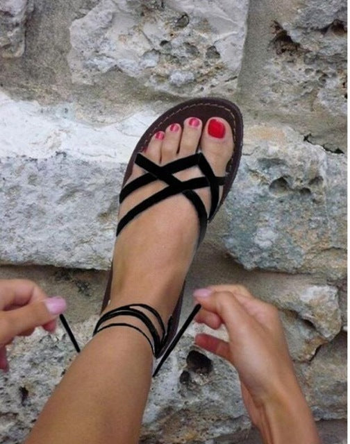 ladies strappy sandals