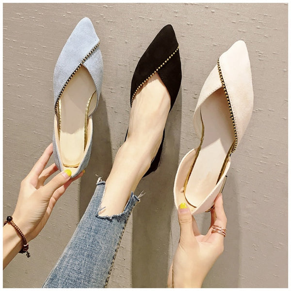 Women Ballet Slip On Loafers Pointed Toe Casual Flat Shoes – Essish