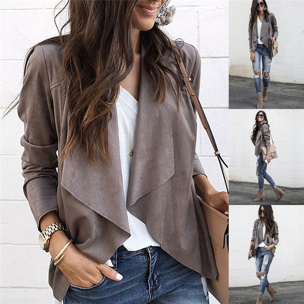 Ladies Brown Suede Jacket Promotion-Shop for Promotional