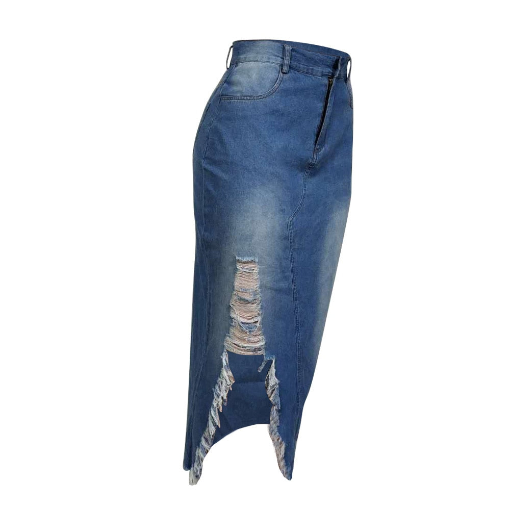 jeans long skirts for ladies