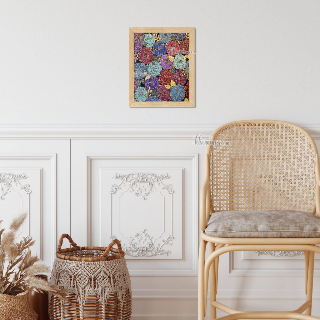 Jewel Florals Art Print – KT's Canvases