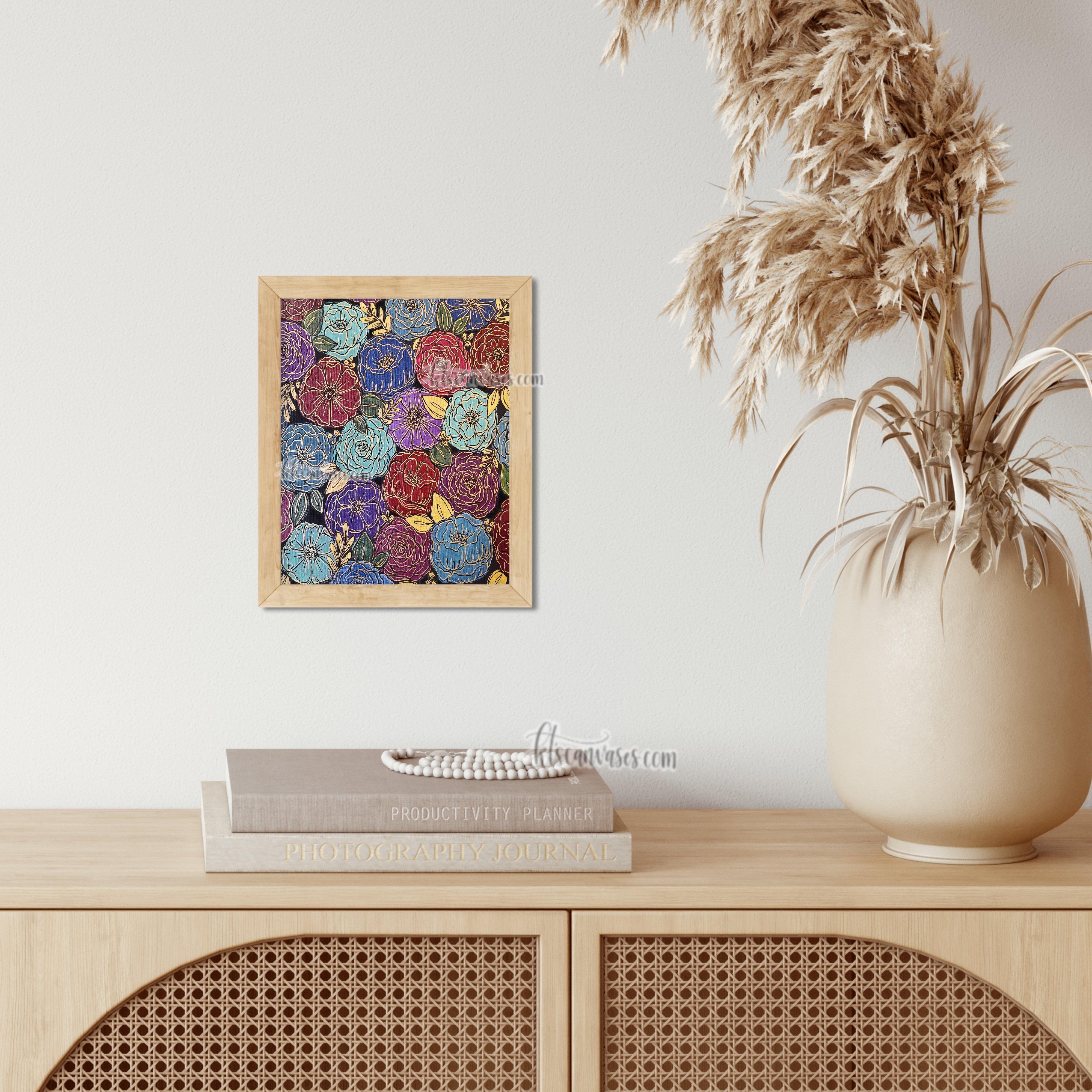 Jewel Florals Art Print – KT's Canvases